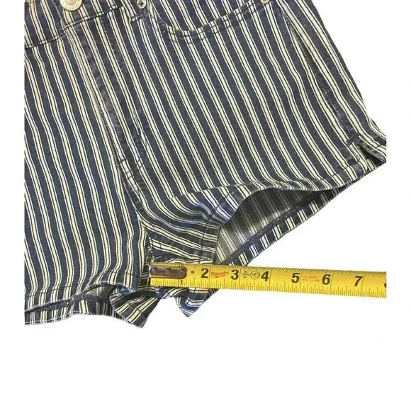 American Eagle Hi Rise Shortie Blue Striped Next Level Stretch Size 8 NWT - Picture 5 of 9